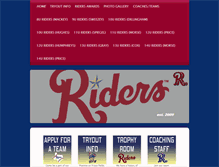 Tablet Screenshot of friscoridersbaseball.com